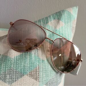 #47 Ophelia Roe Women’s Rose Gold Aviator Sunglasses